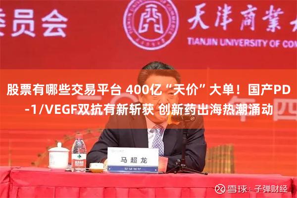 股票有哪些交易平台 400亿“天价”大单！国产PD-1/VEGF双抗有新斩获 创新药出海热潮涌动