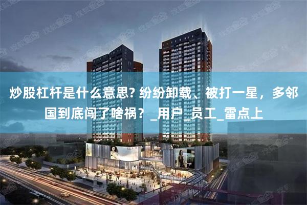炒股杠杆是什么意思? 纷纷卸载、被打一星，多邻国到底闯了啥祸？_用户_员工_雷点上