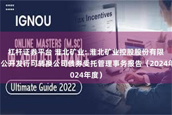 杠杆证券平台 淮北矿业: 淮北矿业控股股份有限公司公开发行可转换公司债券受托管理事务报告(2024年度)