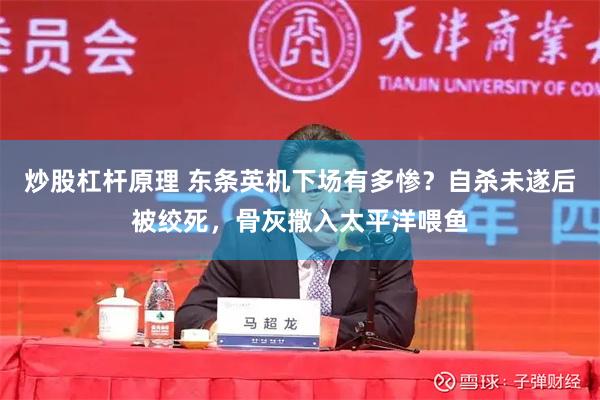 炒股杠杆原理 东条英机下场有多惨？自杀未遂后被绞死，骨灰撒入太平洋喂鱼